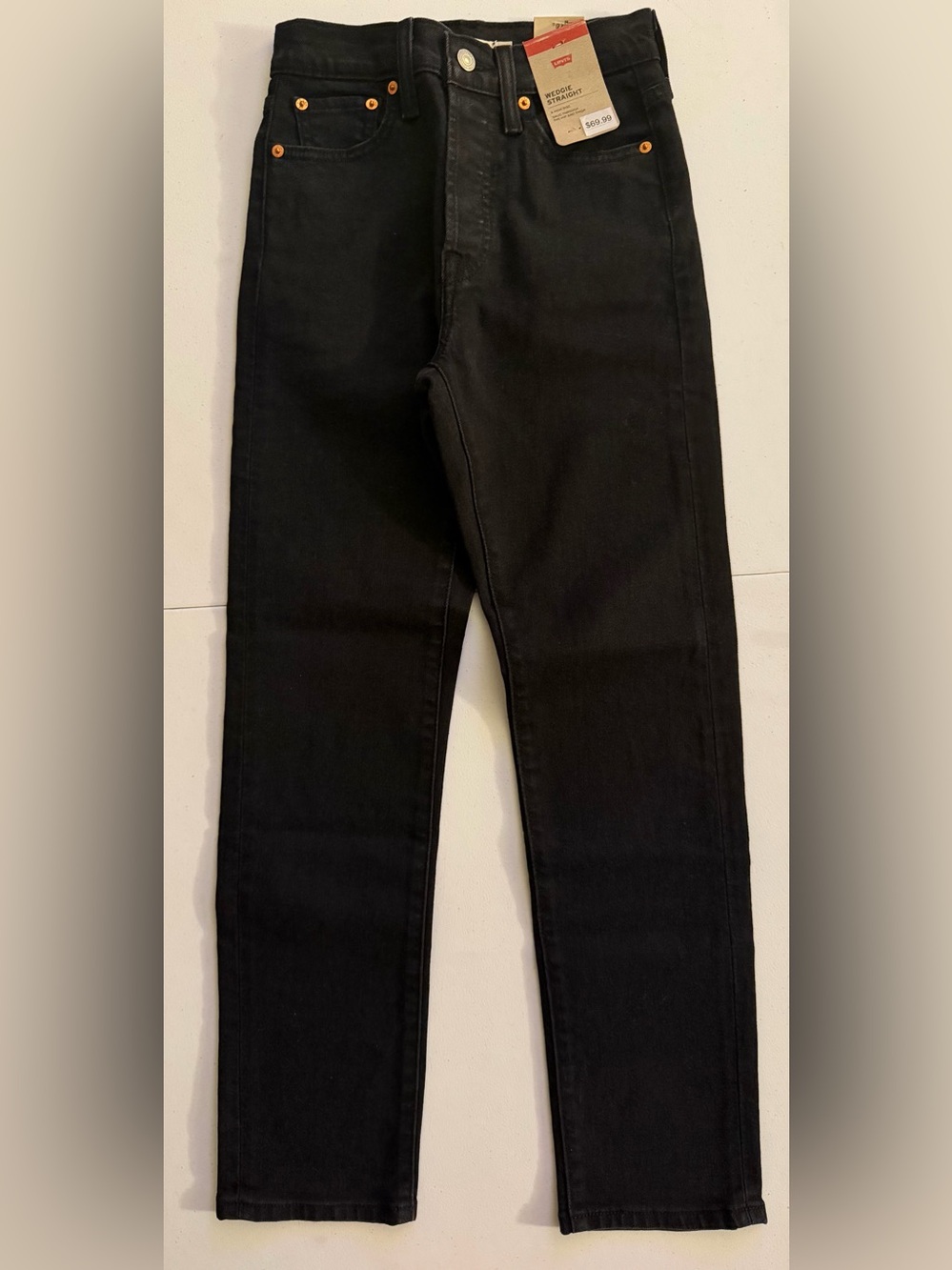 Levi's Women's Black Wedgie Straight Jeans